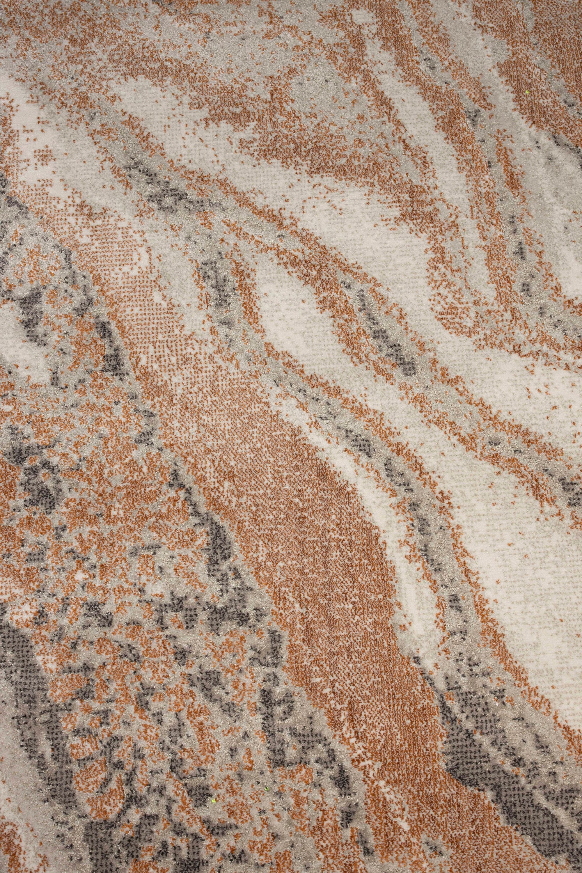 Zuiver Solar Grey/Terra Rectangle Rug 200x290